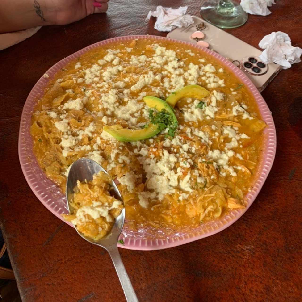 Chilaquiles en Salsa Verde o Salsa Roja