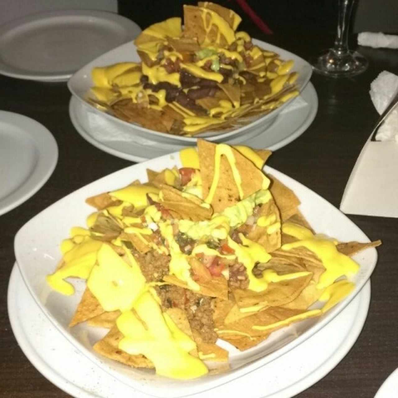 nachos carne y pollo