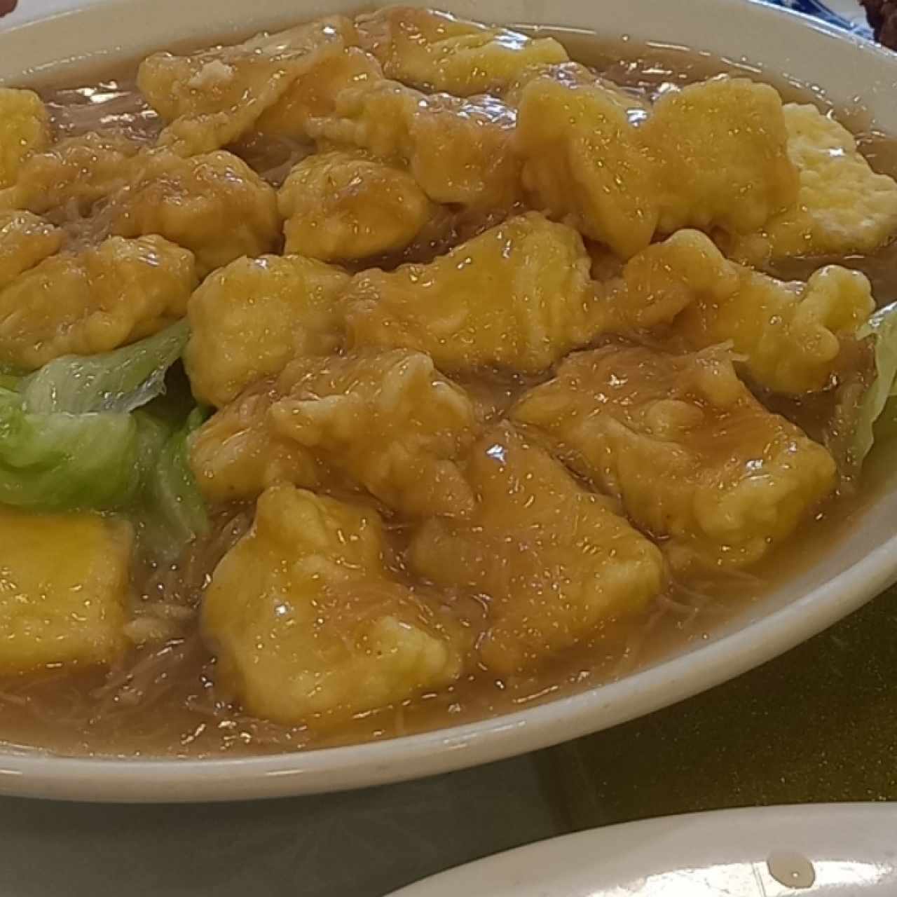 tofu con conchuela