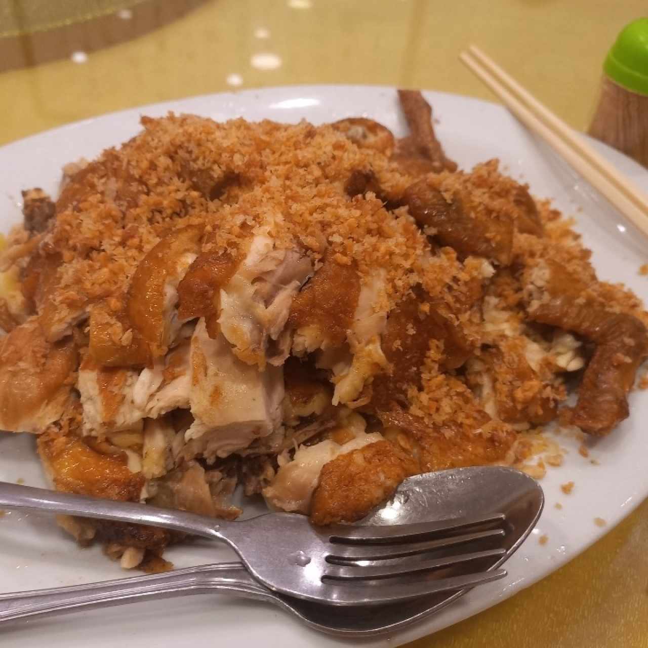 Gallina chachikai con ajo