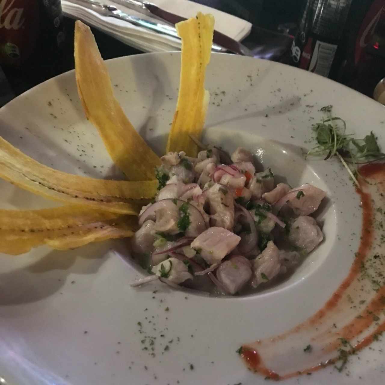 Entradas - Ceviche de corvina