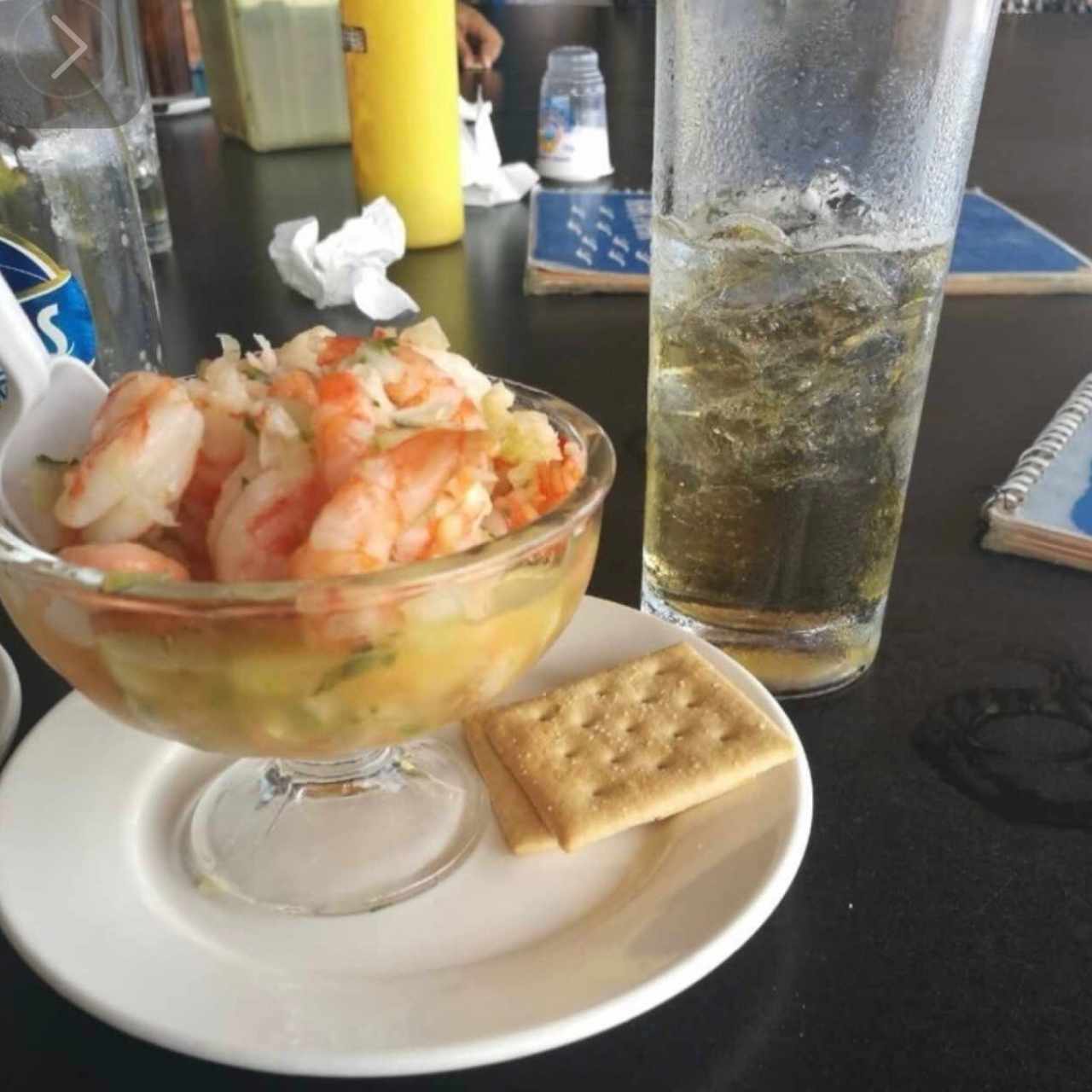 Ceviche de camarones 