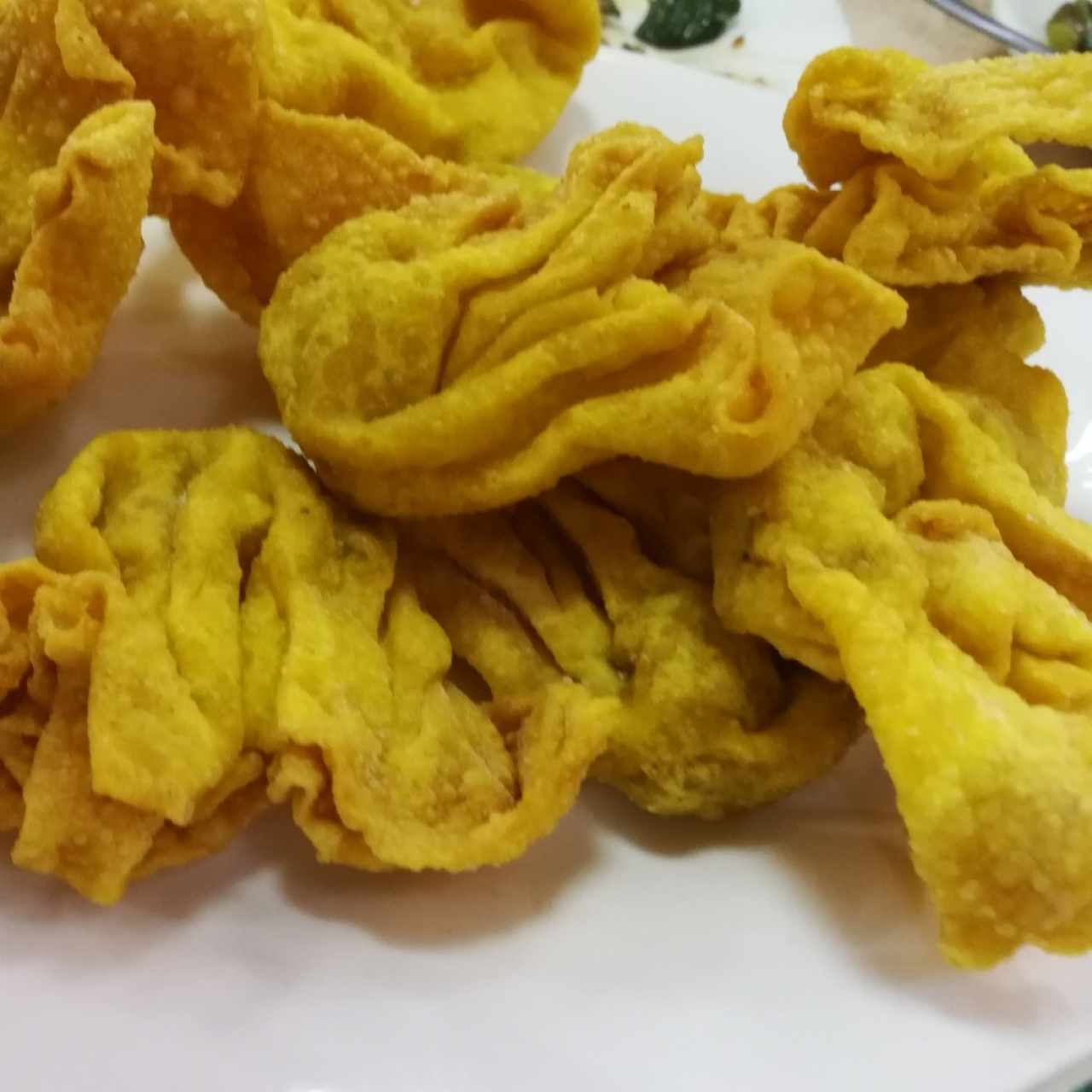 Wanton frito de camarón