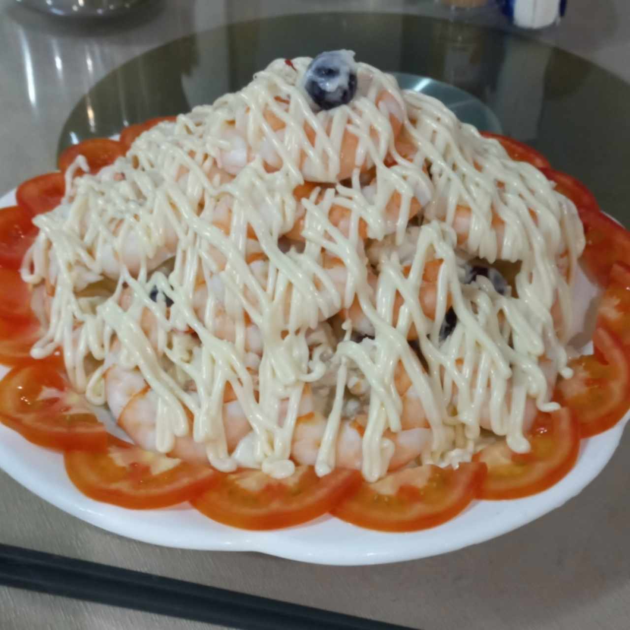 Ensalada de langostinos