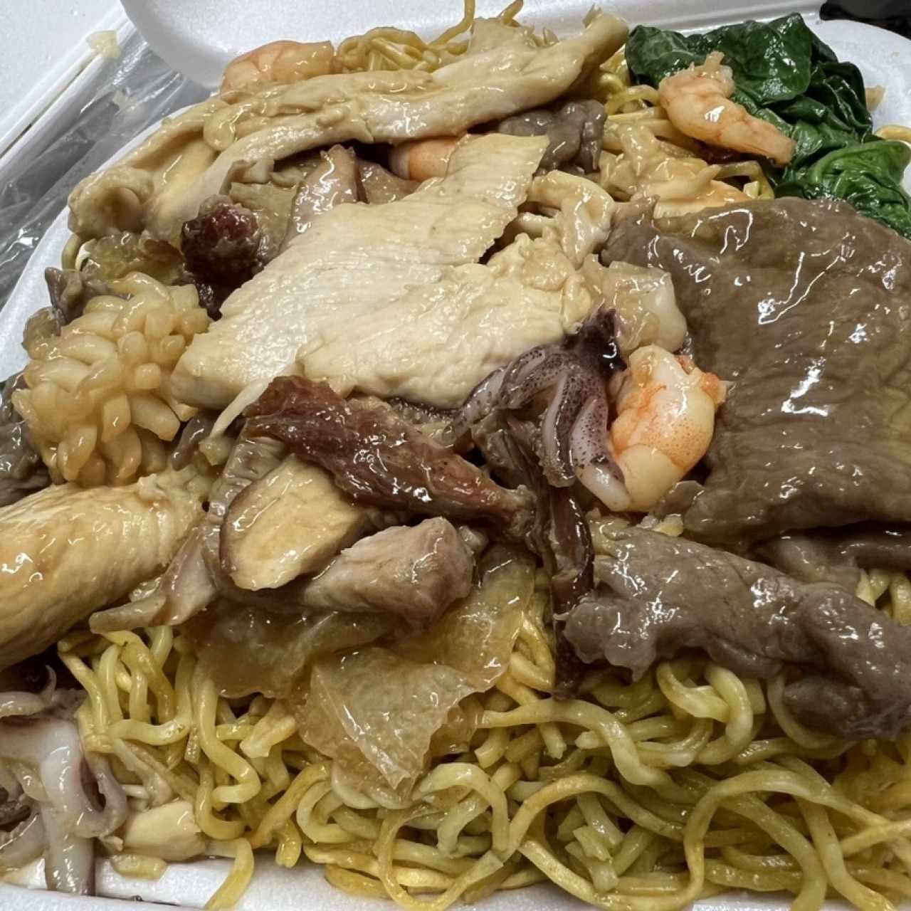 Chow Mien Combinación Estilo Chino