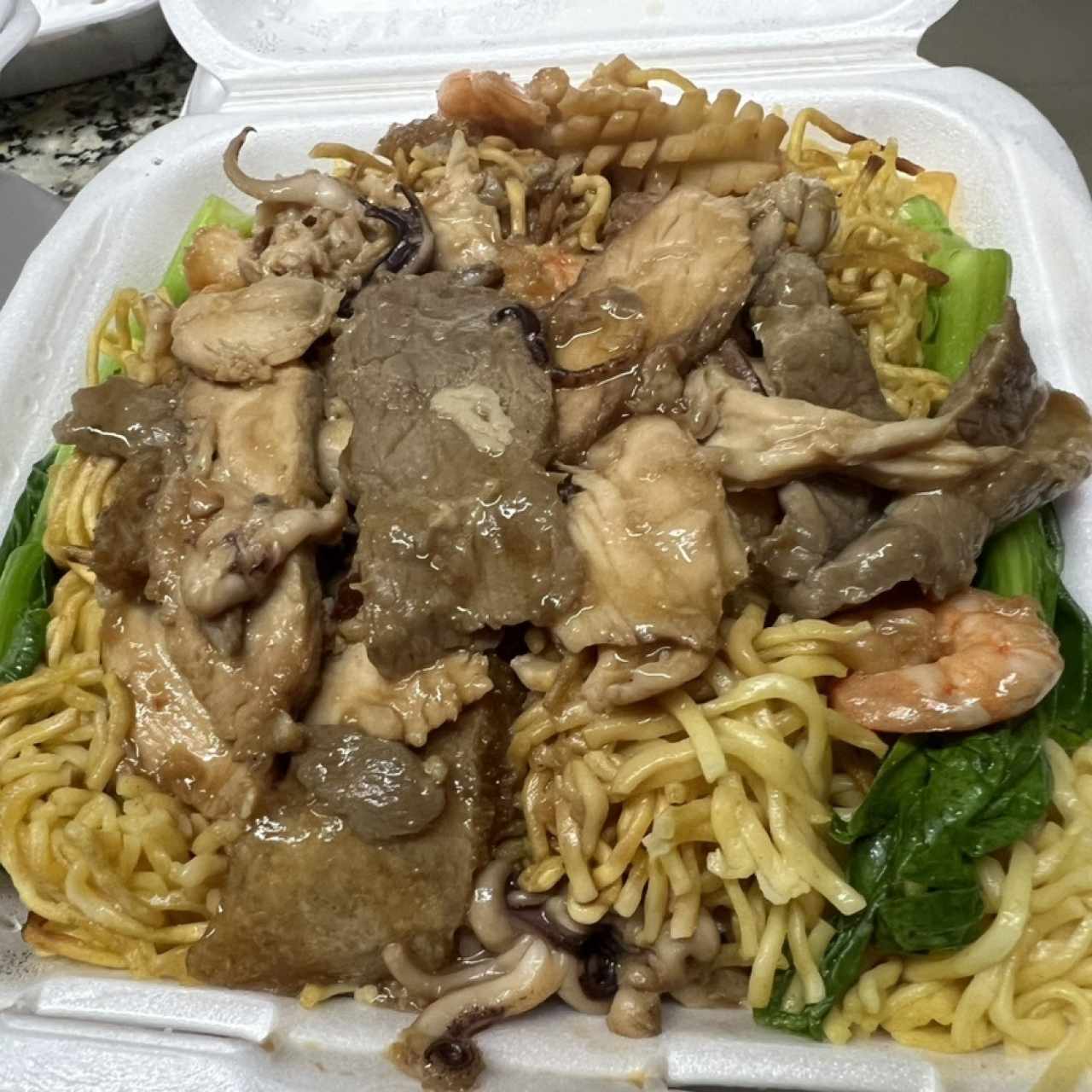 Chow Mien Combinación Estilo Chino