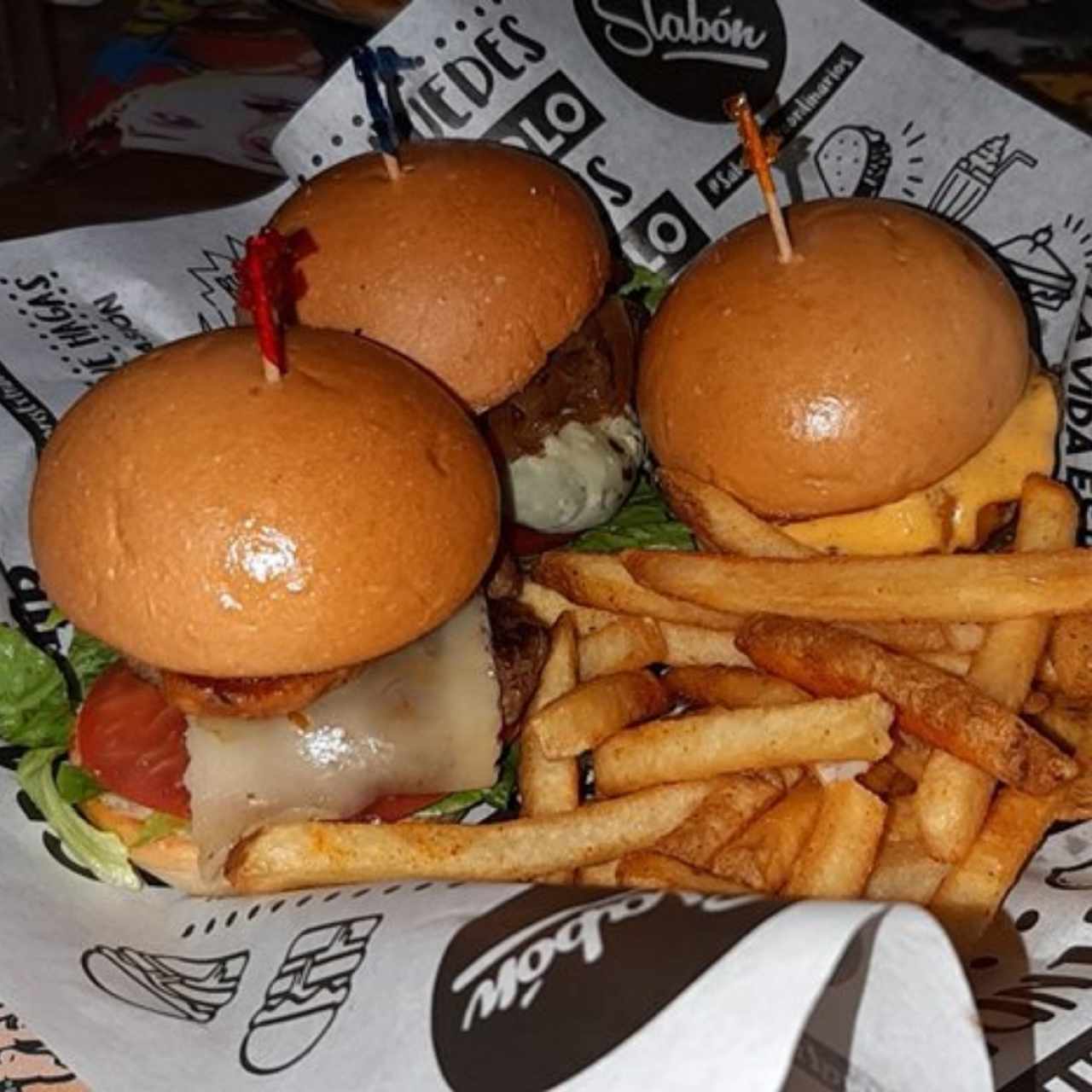 Trio de Hamburguesa