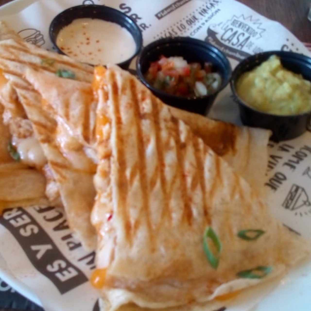 quesadillas de pollo