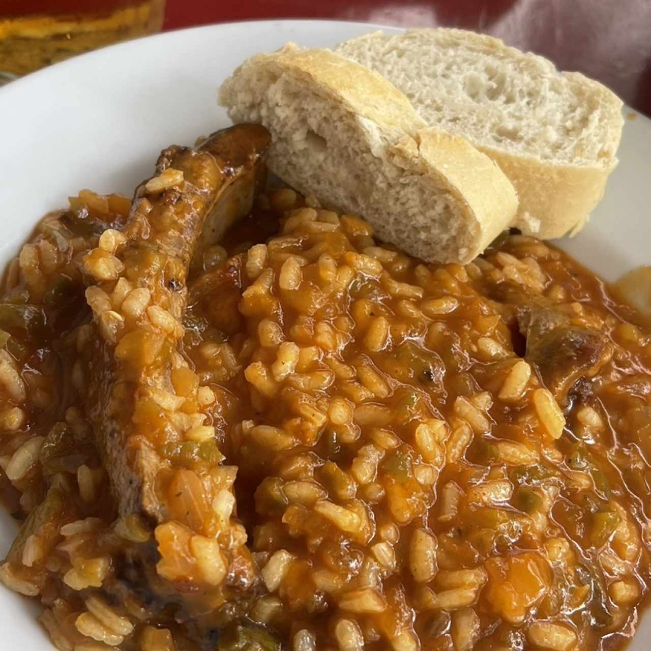 Arroz caldoso de Costilla