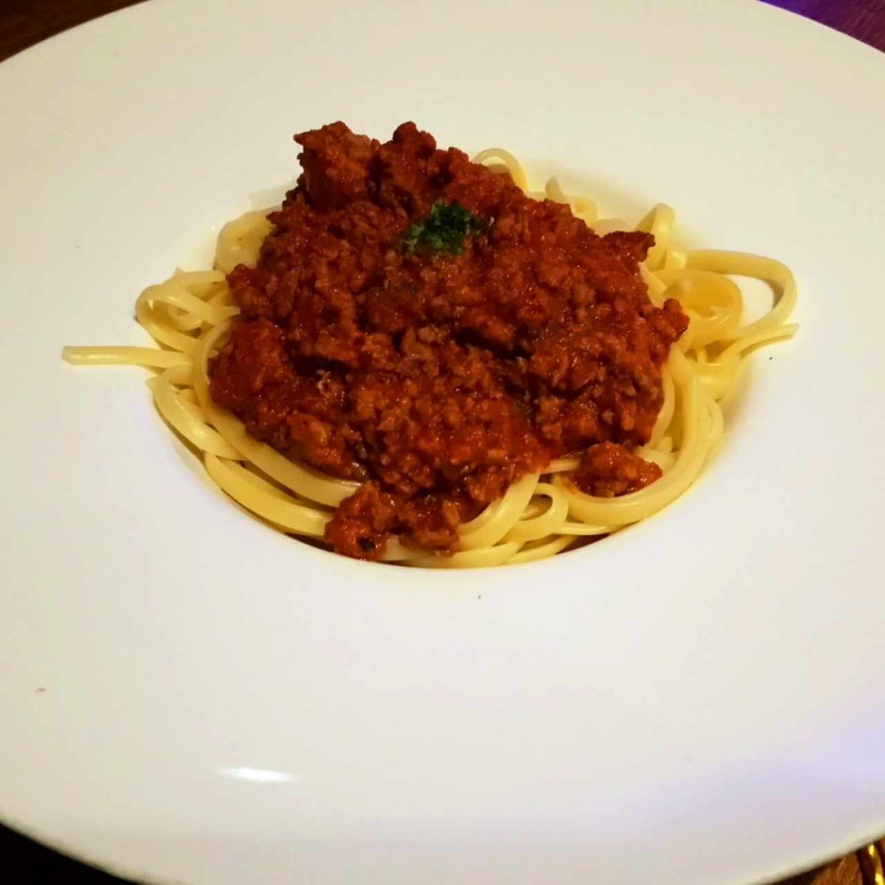 Linguini con carne para niños