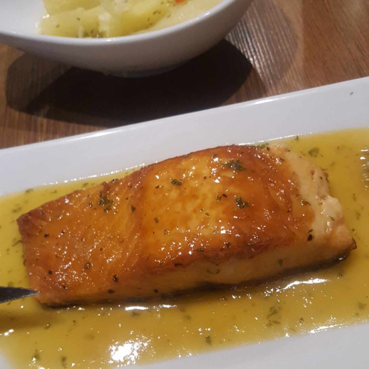 Salmón en salsa de Naranja