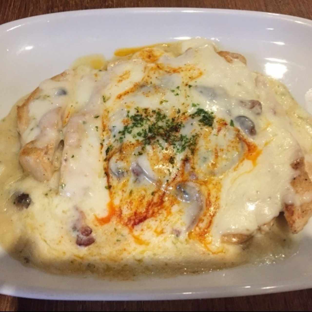 pechuga de pollo gratinada deliciosa