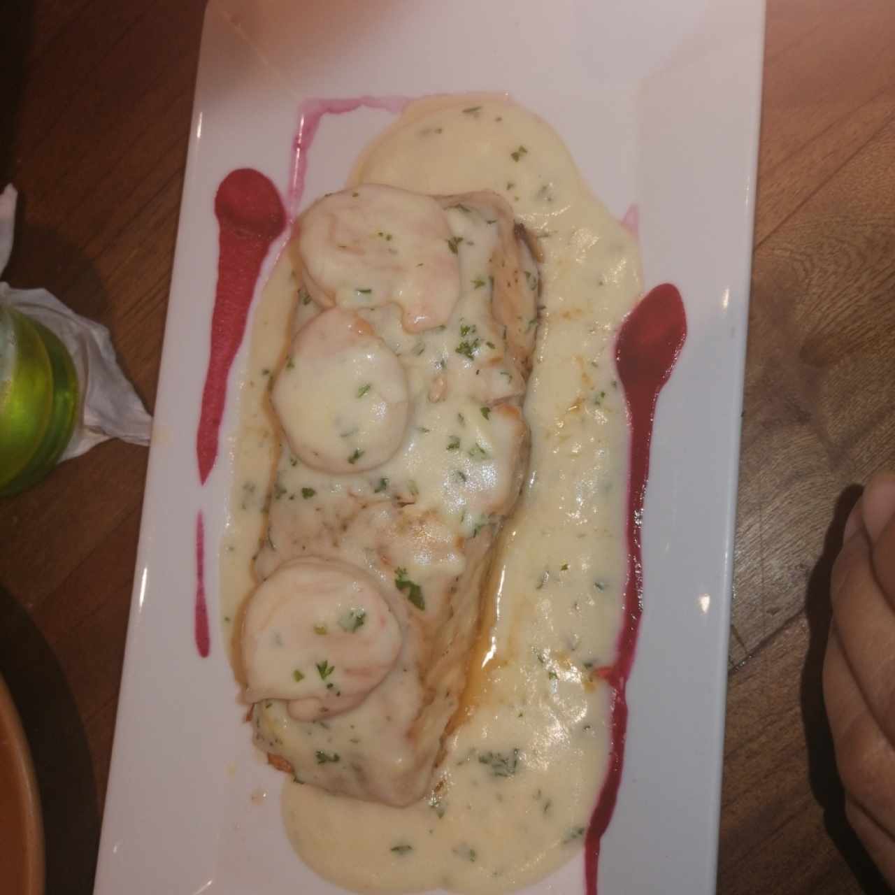 salmón en salsa blanca 