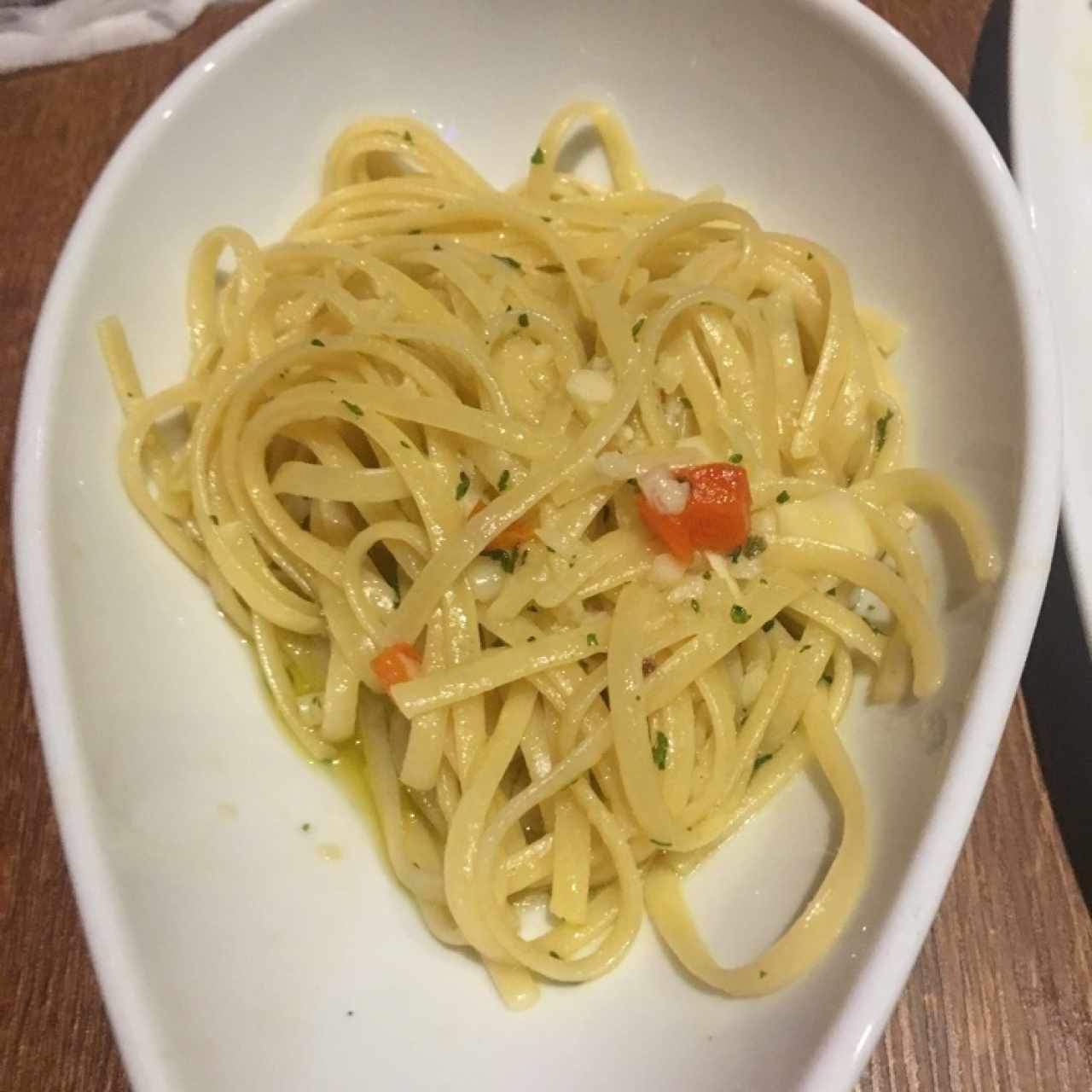 Pasta al óleo