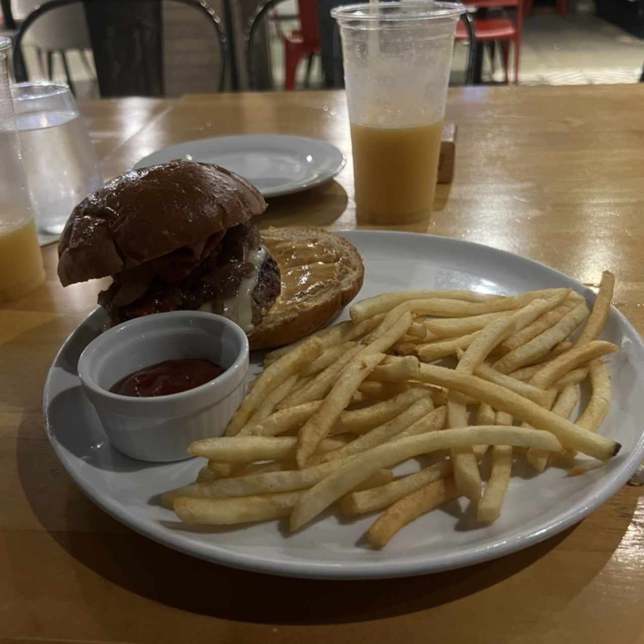 Hamburguesa americana.