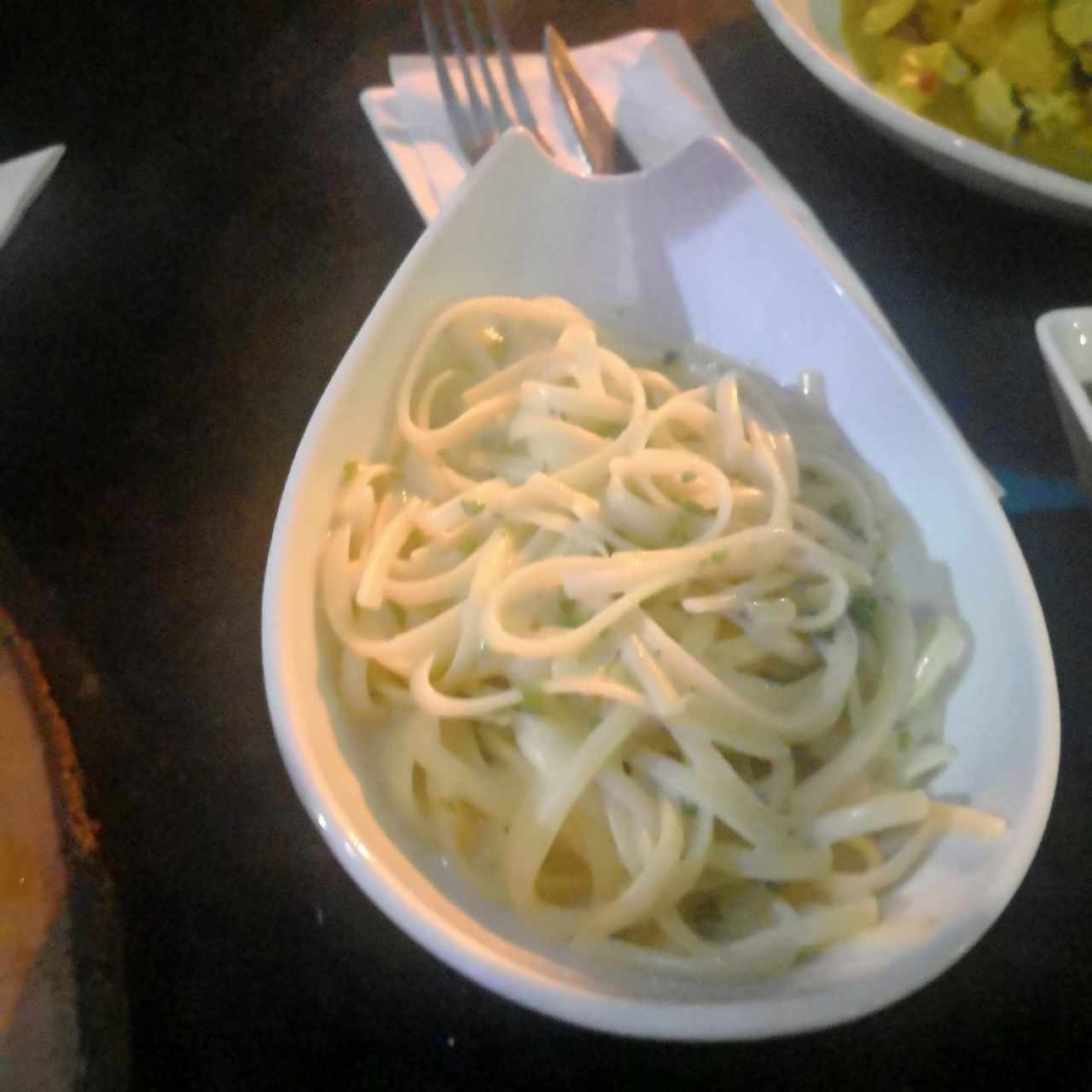 pasta en salsa blanca