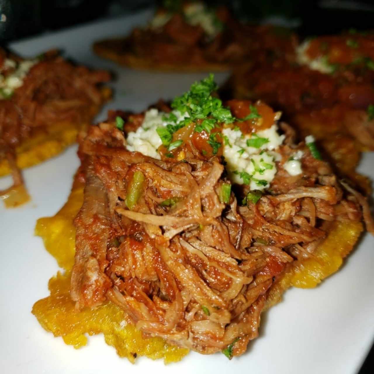 patacon con ropa vieja