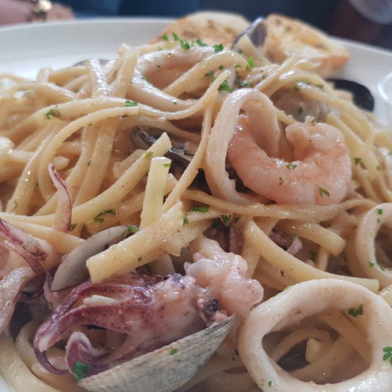 Pasta con mariscos