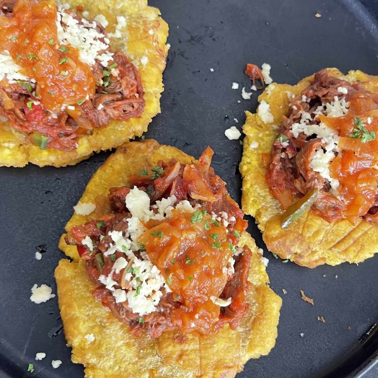 Patacon Santé con ropa vieja