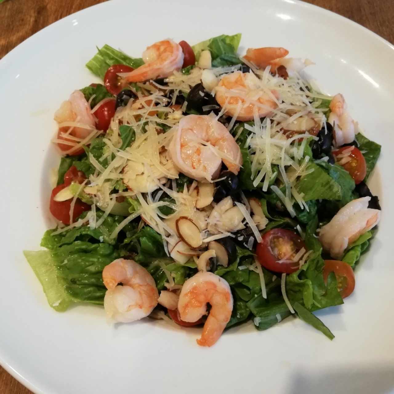 Ensalada con camarones