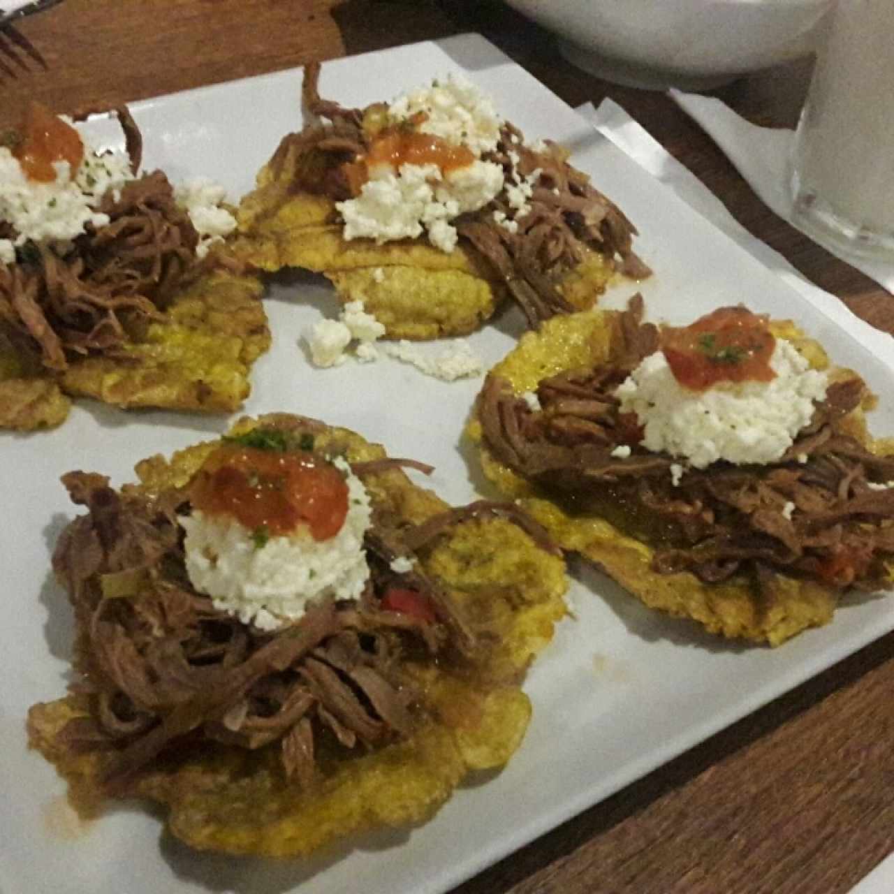 Patacones Con Ropa Vieja