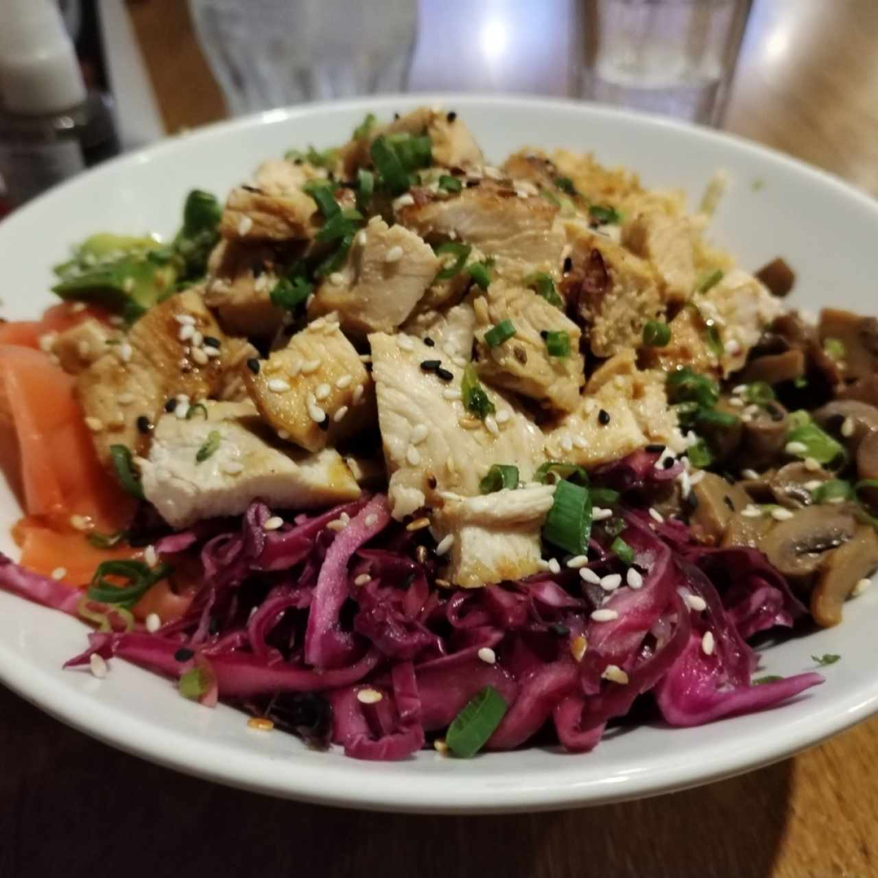 Bowl de pollo teriyaki