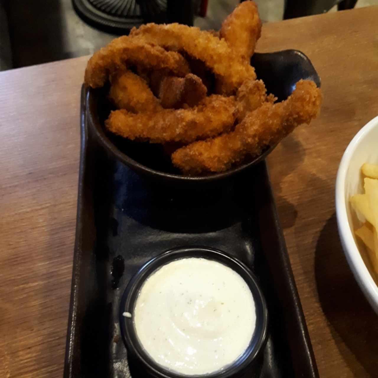 dedos de curvina con salsa tartara