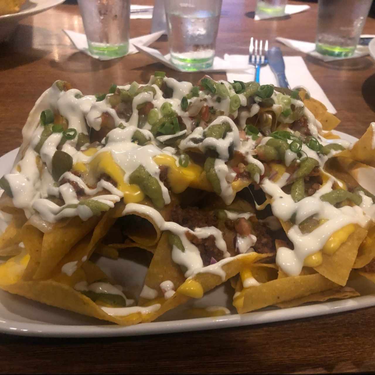 nachos de carne