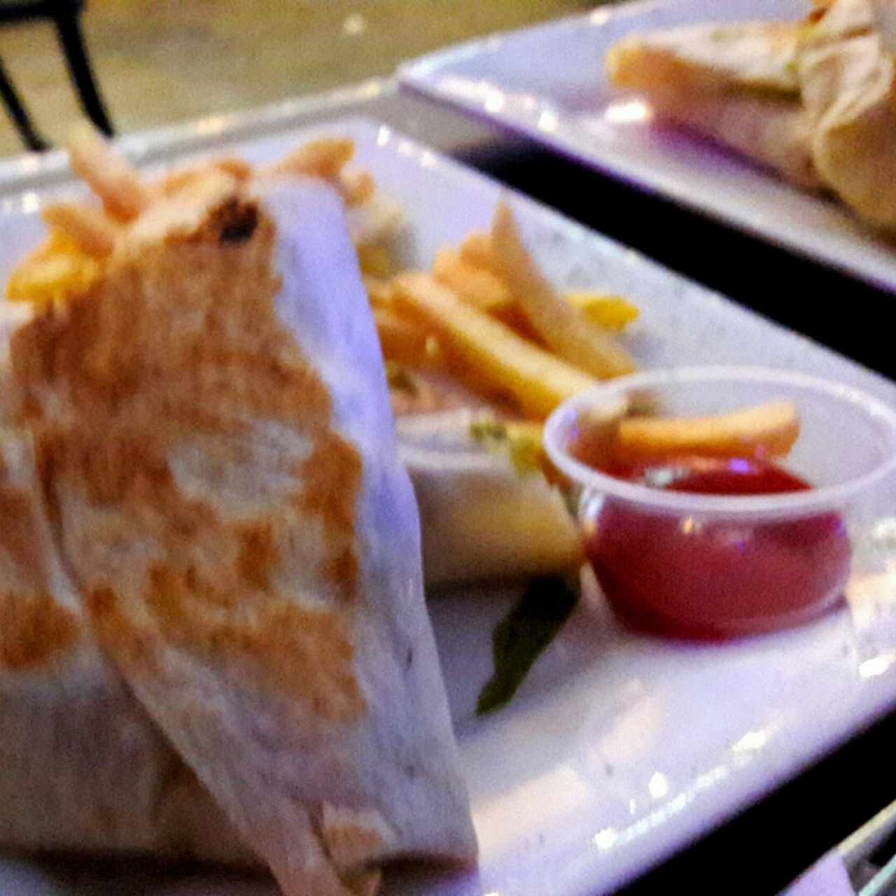 wrap de pollo