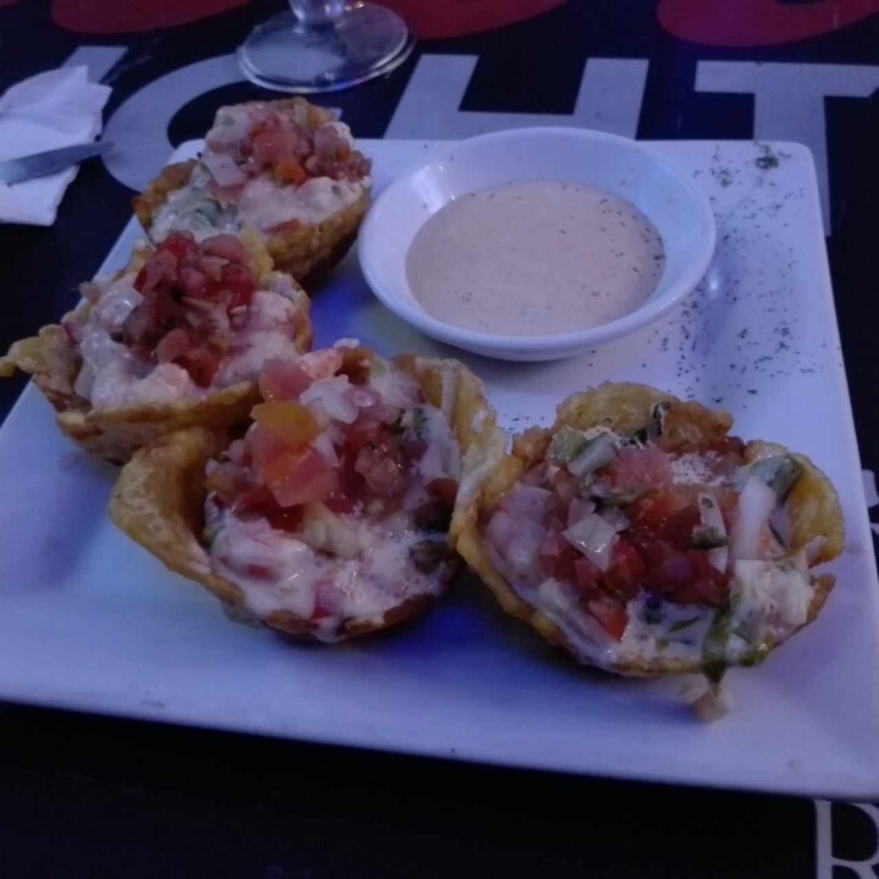 tostones rellenos de camarón