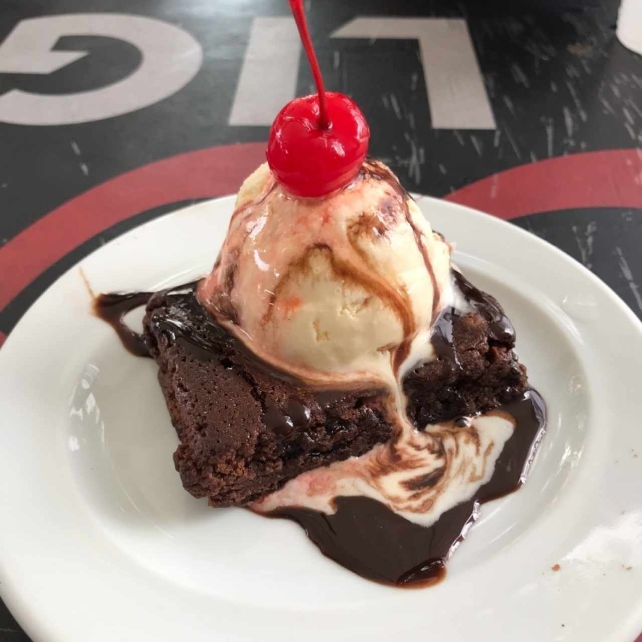 Brownie con Helado