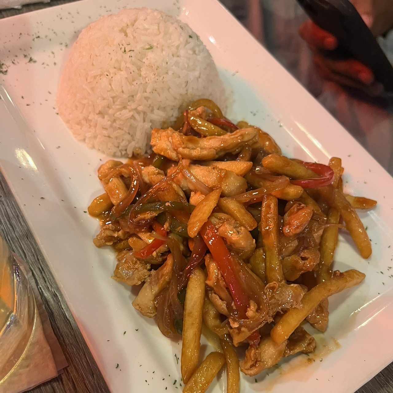 Saltado de pollo