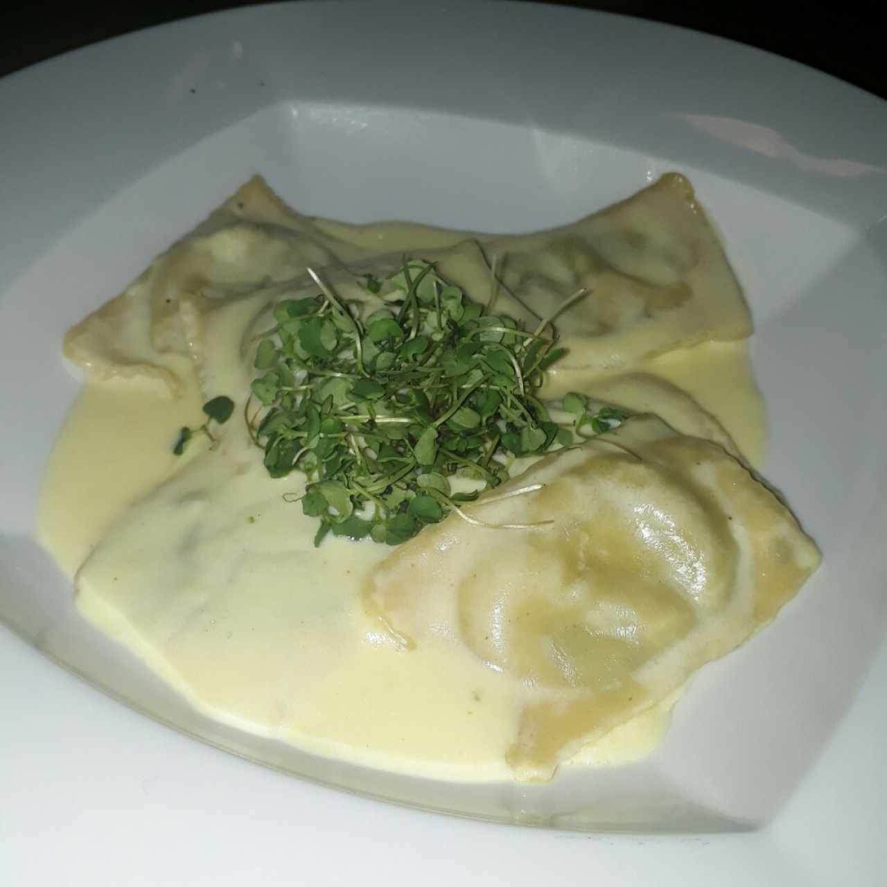 Raviolli rellenos de Espinacas