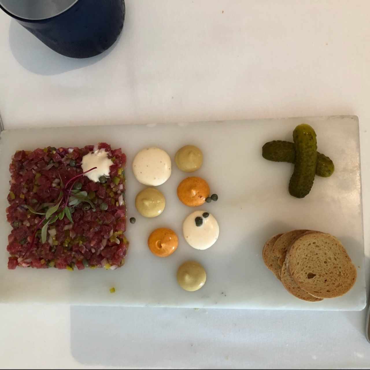 steak tartare deconstruido