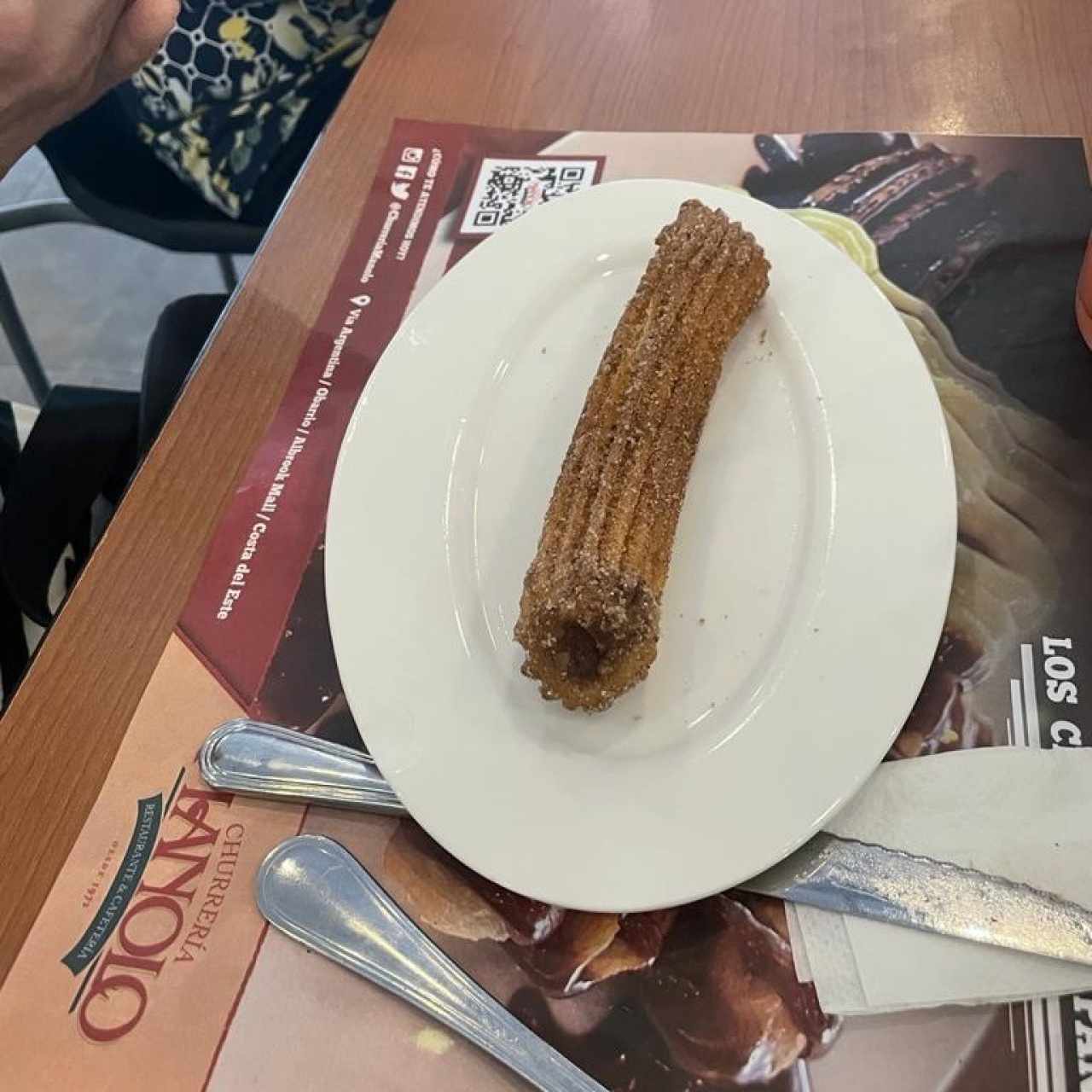 Churro relleno de Chocolate