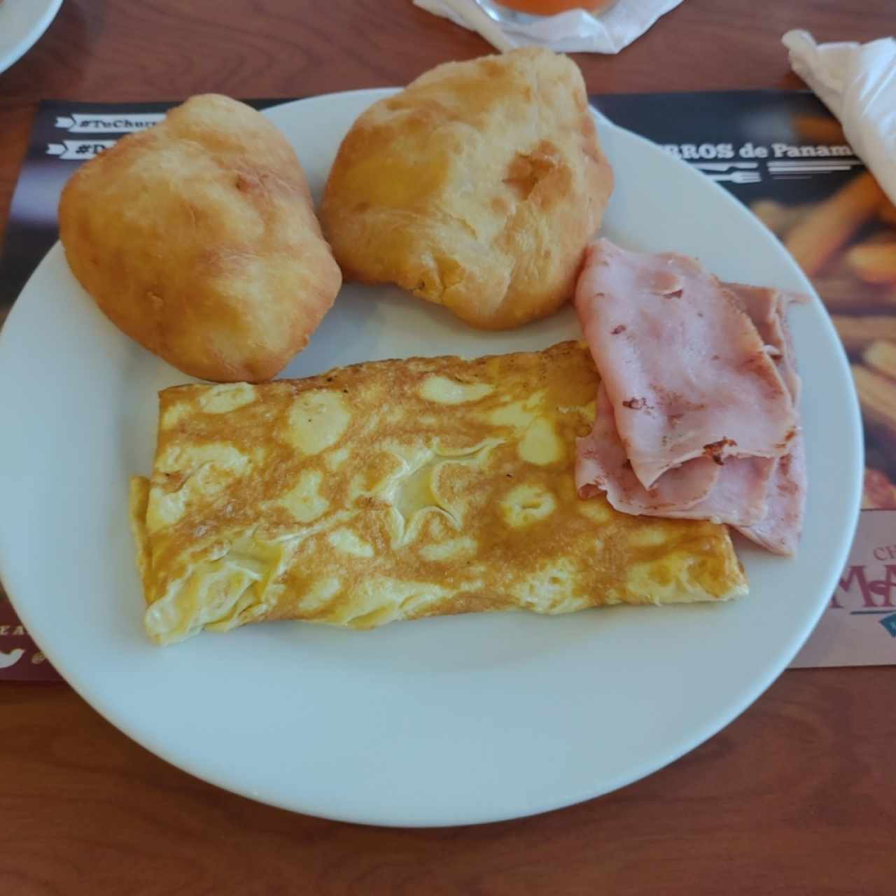 omelette jamón hojaldre