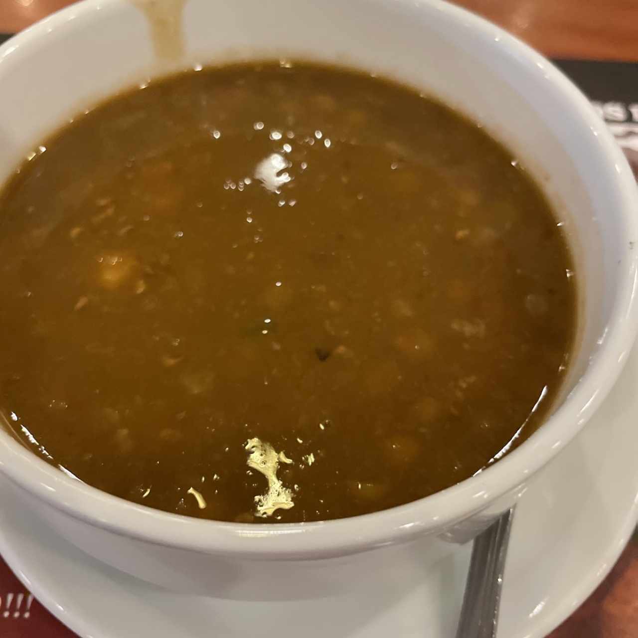 Sopa de lentejas 