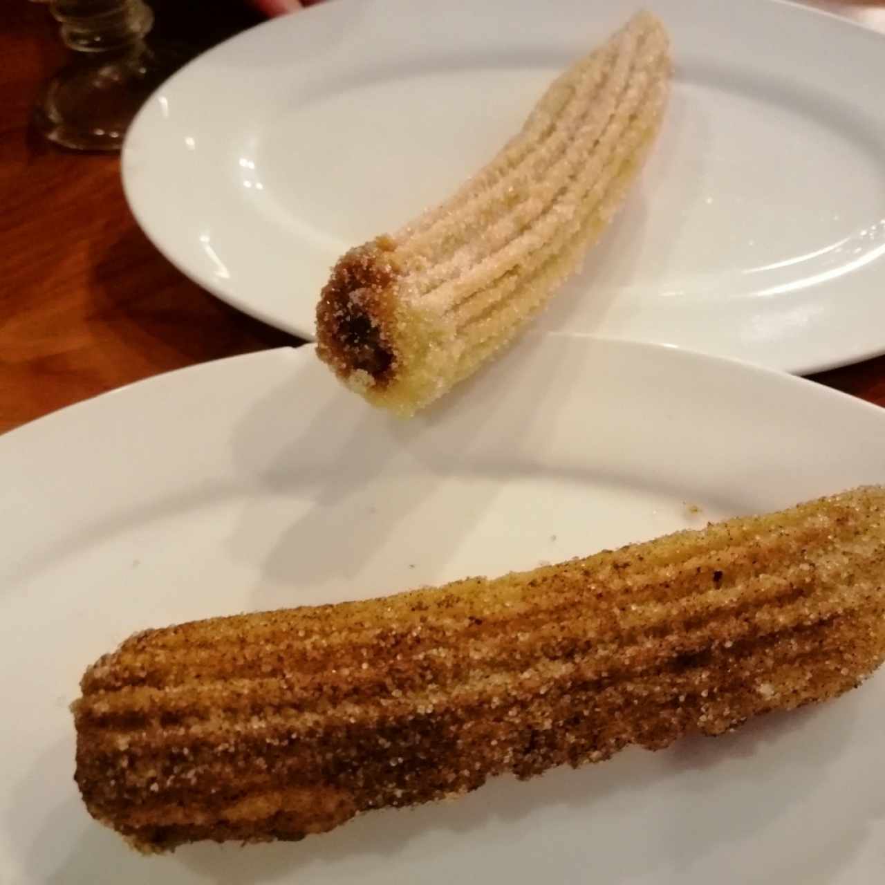 churro de dulce de leche y manzana con canela 