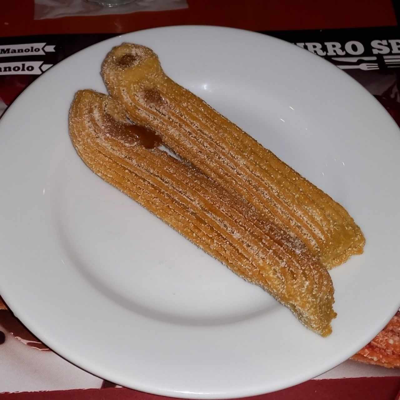 Churros rellenos de Manjar