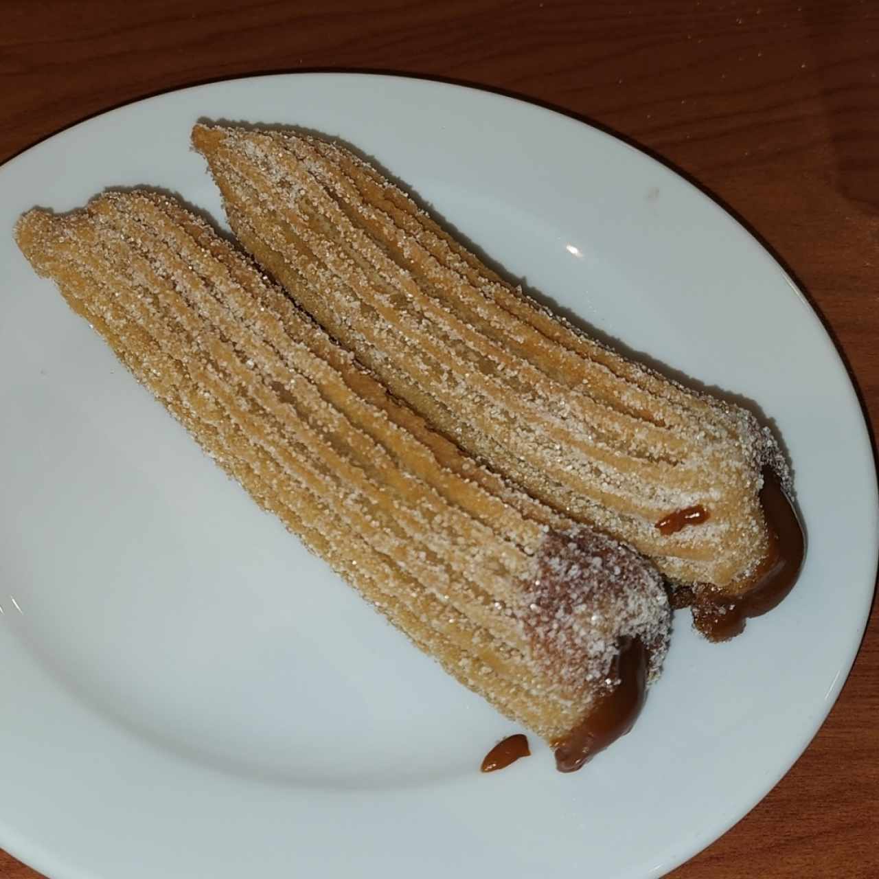 Churros rellenos de manjar