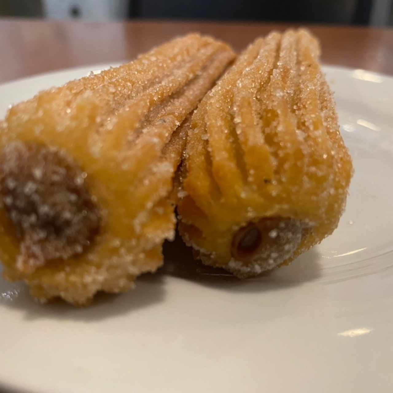 Churros relleno de manjar.