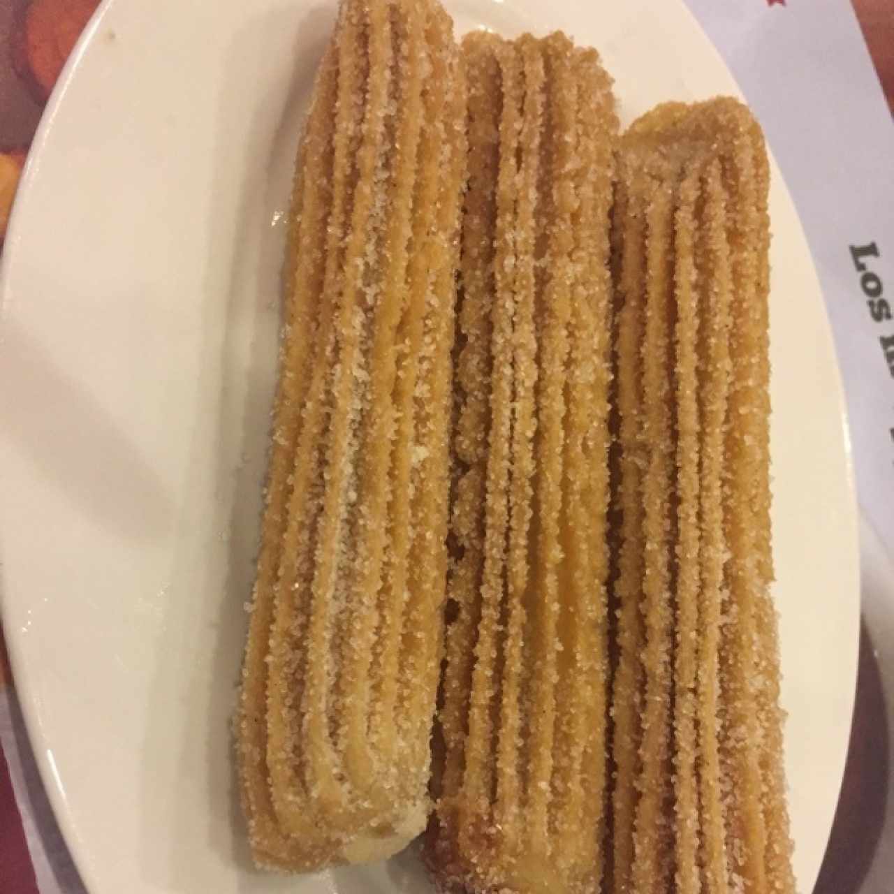 Churros rellenos de manjar