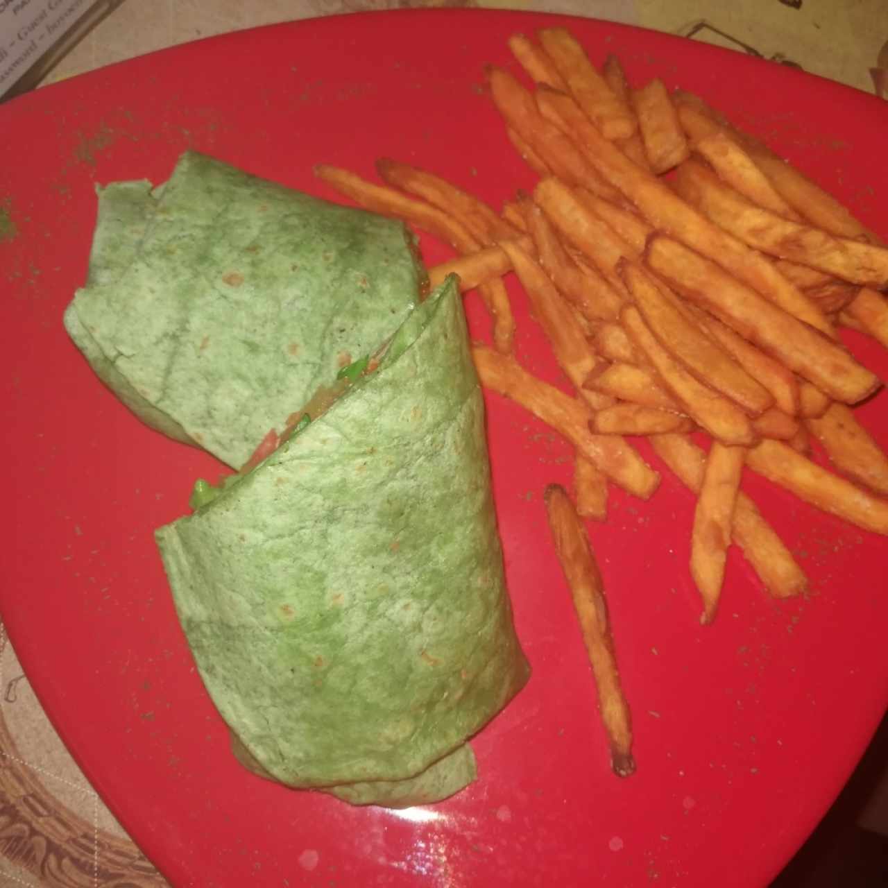 Buffalo chicken wrap