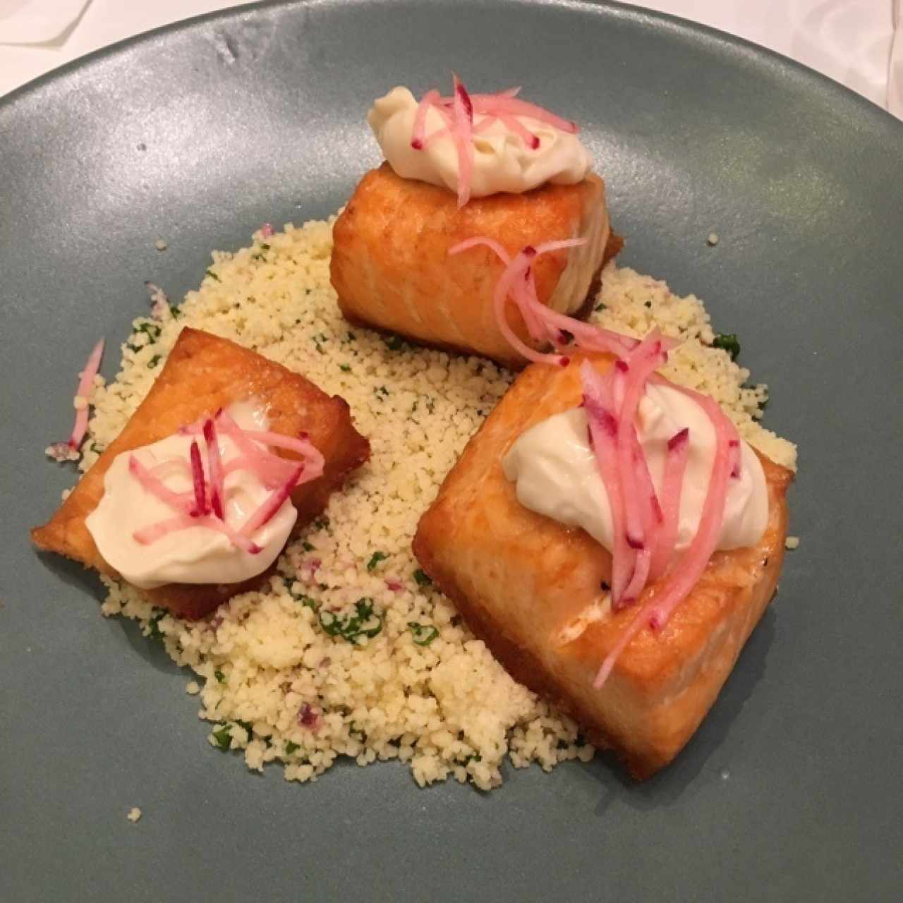 salmon con cuscus