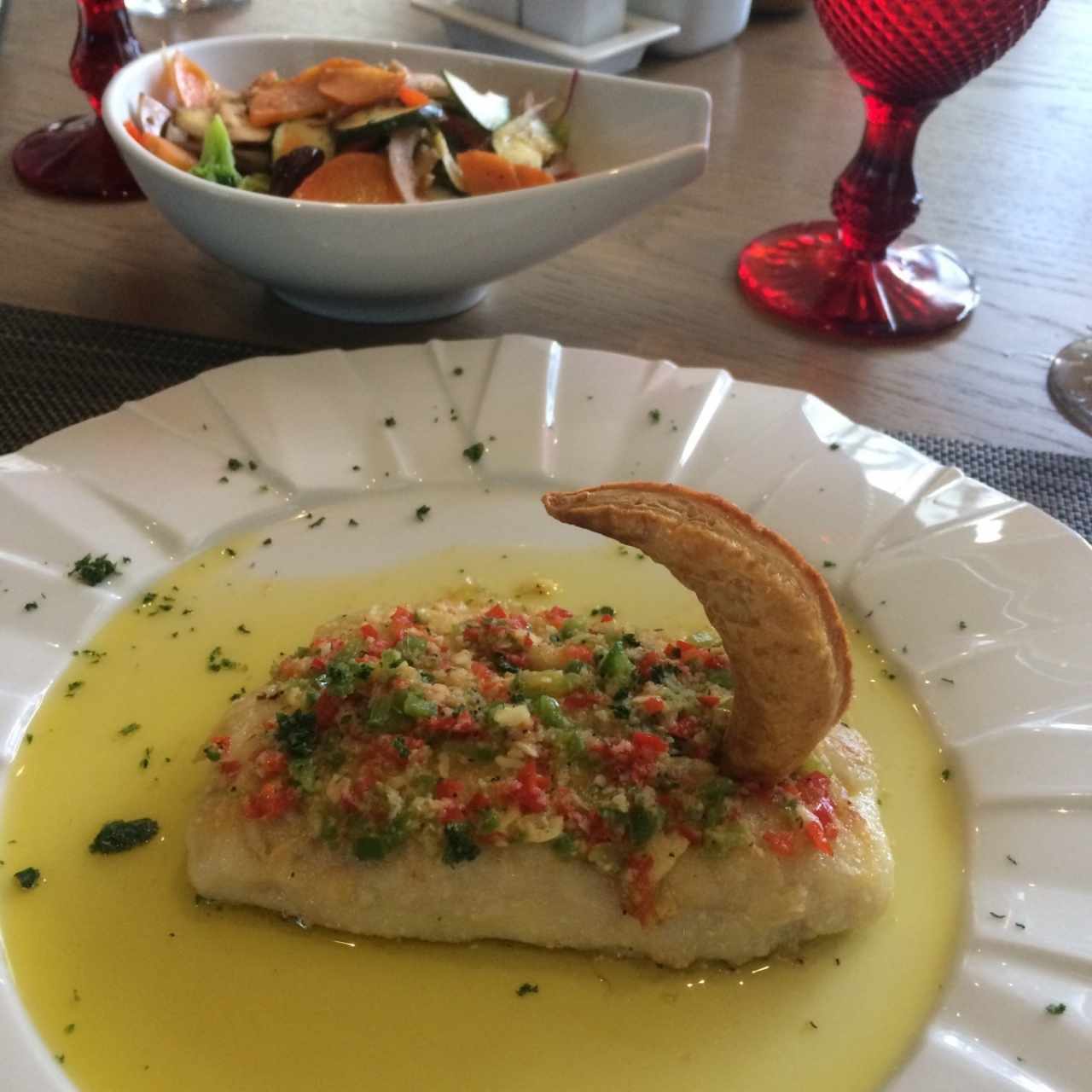 corvina al ajillo