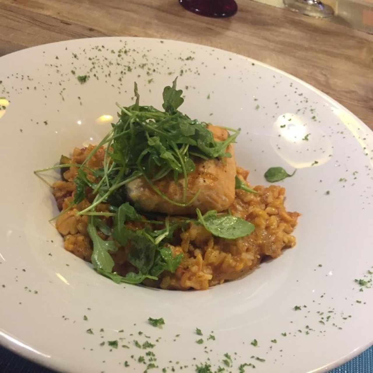 Risotto con Salmon