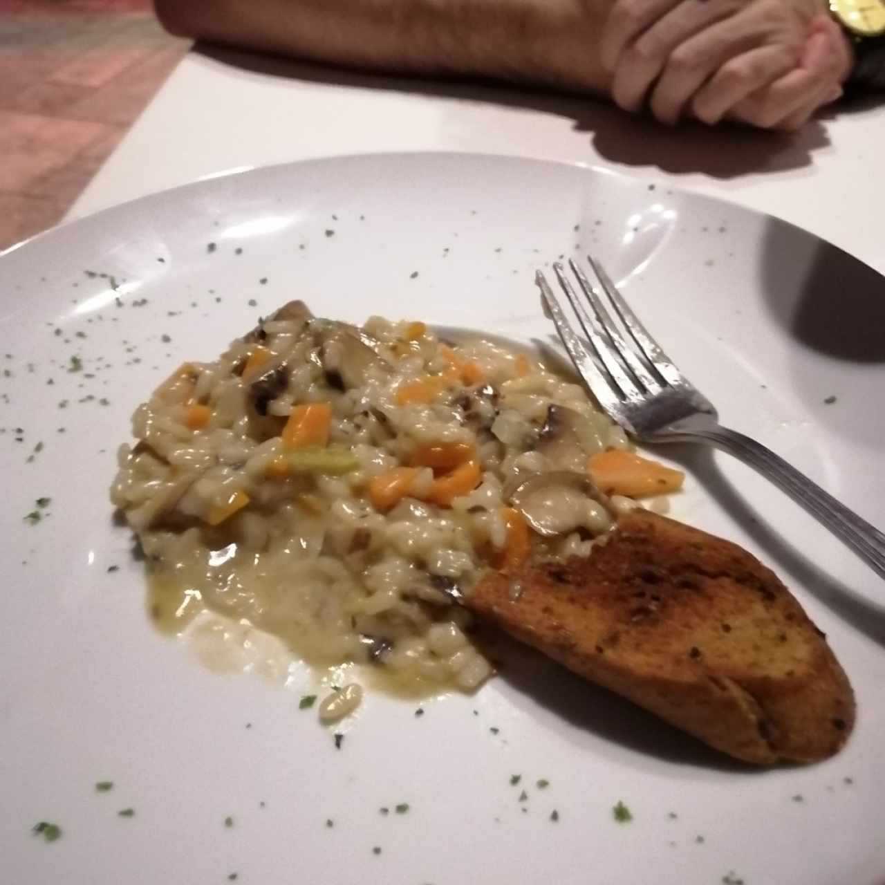 risotto champiñones