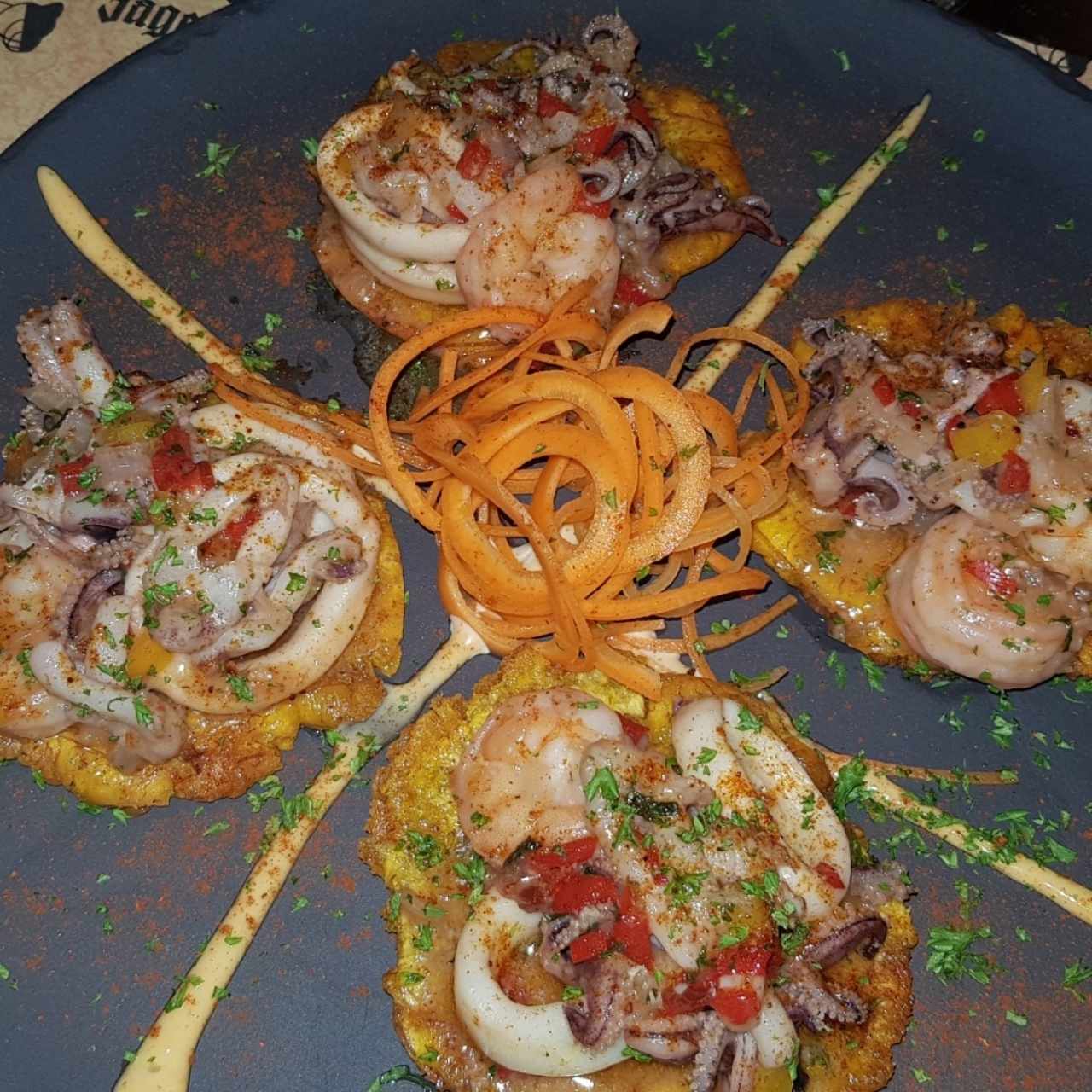 TOSTONES DE MARISCOS