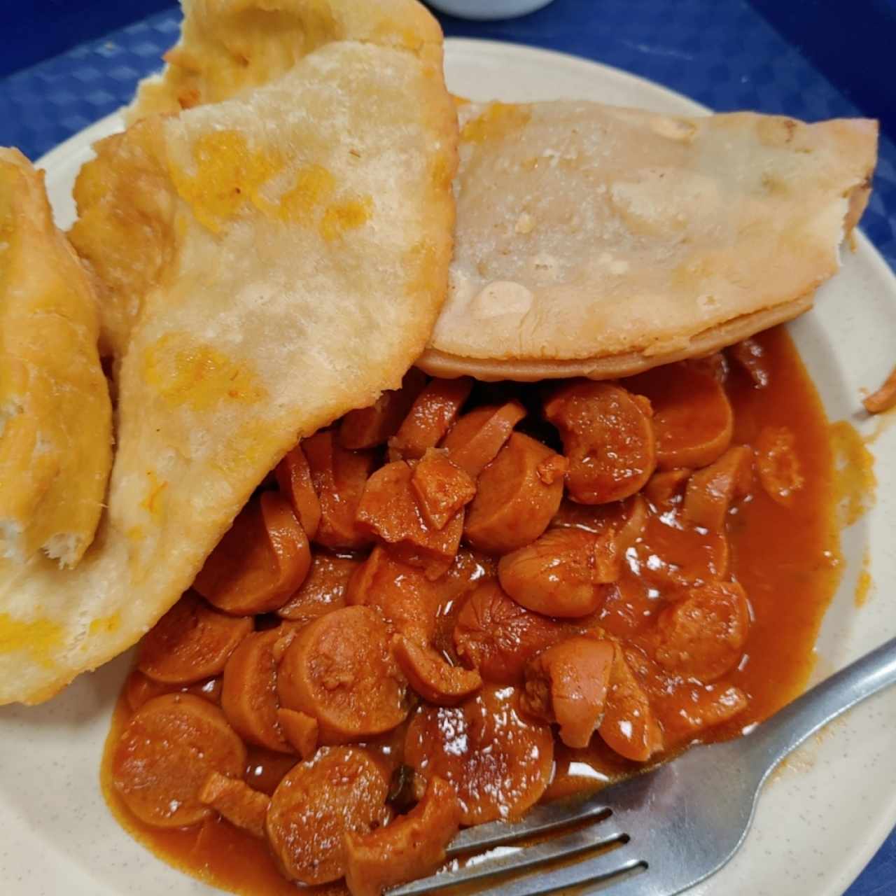 Salchicha hojaldre y empanada