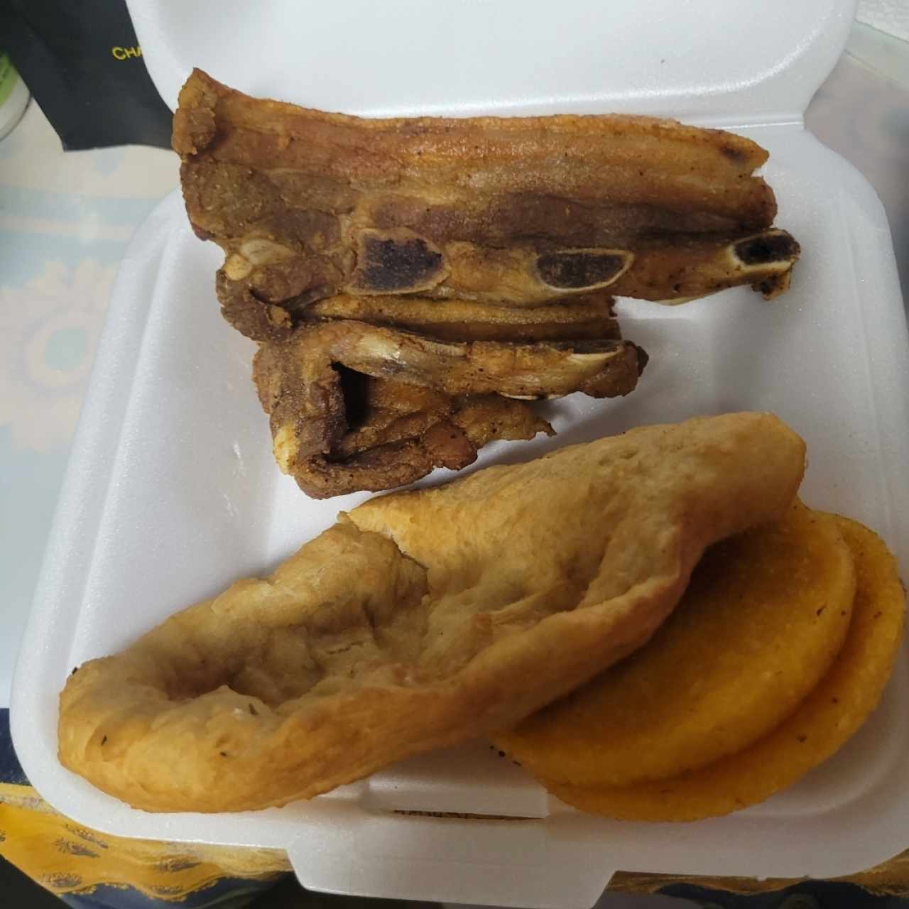 costillas hojaldre y tortillas 